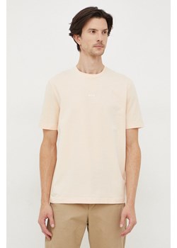 BOSS t-shirt BOSS ORANGE męski kolor pomarańczowy gładki 50473278 ze sklepu ANSWEAR.com w kategorii T-shirty męskie - zdjęcie 167886729