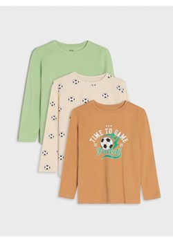 Sinsay - Koszulki 3 pack - pomarańczowy ze sklepu Sinsay w kategorii T-shirty chłopięce - zdjęcie 167888636