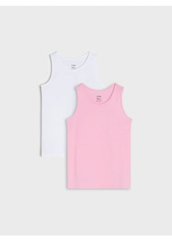 Sinsay - Koszulki 2 pack - różowy ze sklepu Sinsay w kategorii Bluzki dziewczęce - zdjęcie 167888659