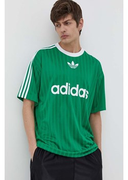 adidas Originals t-shirt męski kolor zielony z nadrukiem IM9457 ze sklepu ANSWEAR.com w kategorii T-shirty męskie - zdjęcie 167888955