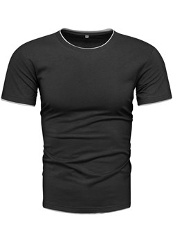Koszulka męska t-shirt czarny Recea ze sklepu Recea.pl w kategorii T-shirty męskie - zdjęcie 167893105