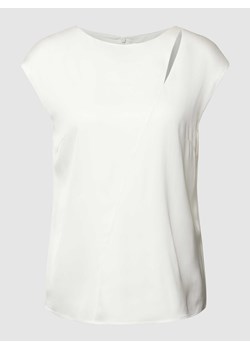 Top bluzkowy z mieszanki jedwabiu i elastanu z wycięciem ze sklepu Peek&Cloppenburg  w kategorii Bluzki damskie - zdjęcie 167893949