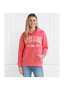 Tommy Jeans Bluza TJW RLX WASHED VARSITY HOOD EXT | Relaxed fit ze sklepu Gomez Fashion Store w kategorii Bluzy damskie - zdjęcie 167895549