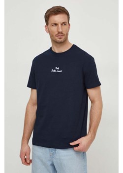 Polo Ralph Lauren t-shirt bawełniany męski kolor granatowy gładki ze sklepu ANSWEAR.com w kategorii T-shirty męskie - zdjęcie 167900017