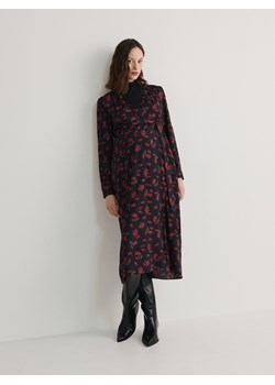 Reserved - Kopertowa sukienka z paskiem - wielobarwny ze sklepu Reserved w kategorii Sukienki ciążowe - zdjęcie 167900789