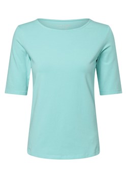 Franco Callegari T-shirt damski Kobiety Dżersej turkusowy jednolity ze sklepu vangraaf w kategorii Bluzki damskie - zdjęcie 167901169