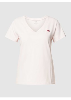 T-shirt z dekoltem w serek ze sklepu Peek&Cloppenburg  w kategorii Bluzki damskie - zdjęcie 167902185