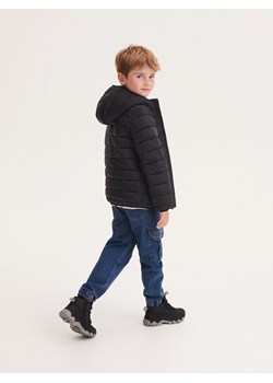 Reserved - Pikowana kurtka z kapturem - czarny ze sklepu Reserved w kategorii Kurtki chłopięce - zdjęcie 167924125