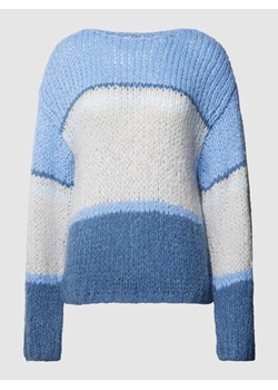 Sweter z dzianiny w stylu Colour Blocking ze sklepu Peek&Cloppenburg  w kategorii Swetry damskie - zdjęcie 167924617