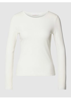 Bluzka z długim rękawem w jednolitym kolorze ze sklepu Peek&Cloppenburg  w kategorii Bluzki damskie - zdjęcie 167924657