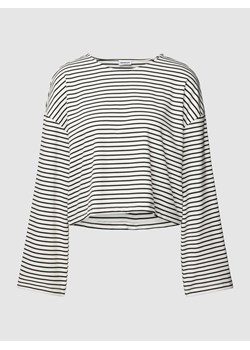 Bluzka krótka z długim rękawem i wzorem w paski model ‘MAISON’ ze sklepu Peek&Cloppenburg  w kategorii Bluzki damskie - zdjęcie 167924689