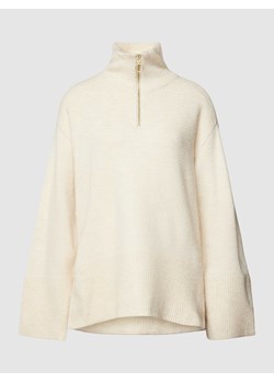 Sweter z dzianiny z krótkim zamkiem błyskawicznym model ‘PHILINE’ ze sklepu Peek&Cloppenburg  w kategorii Swetry damskie - zdjęcie 167924848