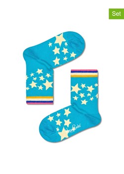 Happy Socks Skarpety (2 pary) &quot;Star&quot; ze wzorem ze sklepu Limango Polska w kategorii Skarpetki dziecięce - zdjęcie 167925359