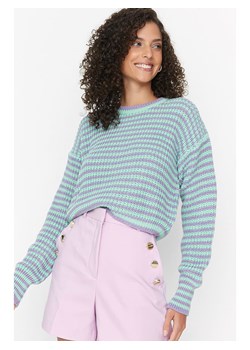 trendyol Sweter w kolorze turkusowo-fioletowym ze sklepu Limango Polska w kategorii Swetry damskie - zdjęcie 167925525