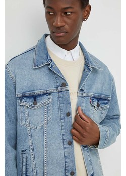 Levi&apos;s kurtka jeansowa męska kolor niebieski przejściowa ze sklepu ANSWEAR.com w kategorii Kurtki męskie - zdjęcie 167928087