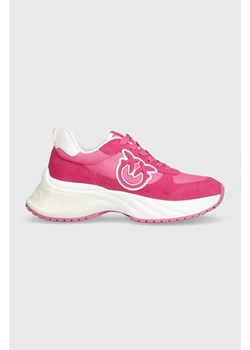 Pinko sneakersy Ariel kolor różowy SS0029 P029 N17 ze sklepu ANSWEAR.com w kategorii Buty sportowe damskie - zdjęcie 167928256