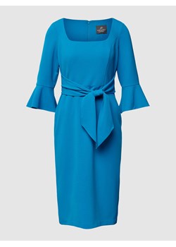 Sukienka koktajlowa o długości do kolan z wiązanym detalem ze sklepu Peek&Cloppenburg  w kategorii Sukienki - zdjęcie 167930675