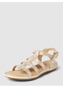 Sandały ze skóry naturalnej z cienkimi paskami ze sklepu Peek&Cloppenburg  w kategorii Sandały damskie - zdjęcie 167930815