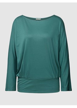 Bluzka z długim rękawem z lyocellu w jednolitym kolorze ze sklepu Peek&Cloppenburg  w kategorii Bluzki damskie - zdjęcie 167930838