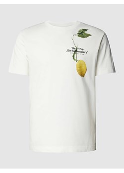T-shirt z okrągłym dekoltem i nadrukiem z logo ze sklepu Peek&Cloppenburg  w kategorii T-shirty męskie - zdjęcie 167930868