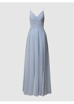 Sukienka wieczorowa w kopertowym stylu w kolorze jasnoniebieskim ze sklepu Peek&Cloppenburg  w kategorii Sukienki - zdjęcie 167931146