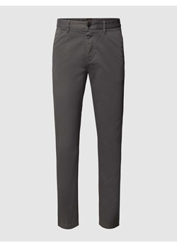 Chinosy o kroju tapered fit z dodatkiem streczu ze sklepu Peek&Cloppenburg  w kategorii Spodnie męskie - zdjęcie 167931365