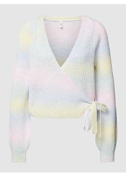Kardigan z przodem bez zapięcia w stylu kopertowym ze sklepu Peek&Cloppenburg  w kategorii Swetry damskie - zdjęcie 167931575