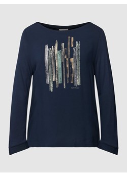 Bluzka z wiskozy z długim rękawem i nadrukiem z motywem ze sklepu Peek&Cloppenburg  w kategorii Bluzki damskie - zdjęcie 167931617