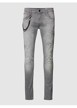 Jeansy o kroju tapered fit z łańcuszkiem ze sklepu Peek&Cloppenburg  w kategorii Jeansy męskie - zdjęcie 167931675