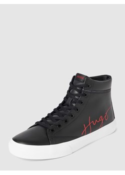 Sneakersy wysokie z obszyciem w kontrastowym kolorze model ‘Dyer’ w kolorze czarnym ze sklepu Peek&Cloppenburg  w kategorii Trampki męskie - zdjęcie 167931789
