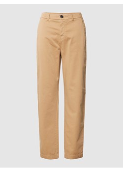 Spodnie o kroju straight fit z zapięciem na guzik ze sklepu Peek&Cloppenburg  w kategorii Spodnie damskie - zdjęcie 167931925