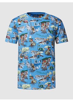 T-shirt z okrągłym dekoltem i nadrukiem na całej powierzchni ze sklepu Peek&Cloppenburg  w kategorii T-shirty męskie - zdjęcie 167932319