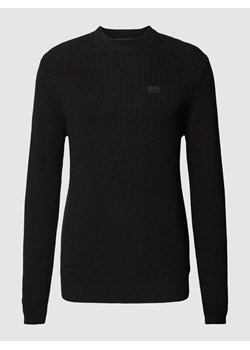 Sweter z dzianiny z naszywką z logo ze sklepu Peek&Cloppenburg  w kategorii Swetry męskie - zdjęcie 167932789