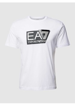 T-shirt z nadrukiem z logo ze sklepu Peek&Cloppenburg  w kategorii T-shirty męskie - zdjęcie 167932985