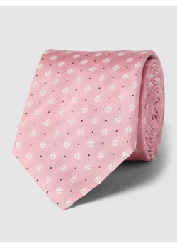Krawat jedwabny ze wzorem na całej powierzchni ze sklepu Peek&Cloppenburg  w kategorii Krawaty - zdjęcie 167933147