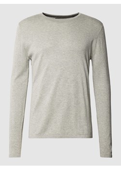 Sweter z dzianiny w jednolitym kolorze ze sklepu Peek&Cloppenburg  w kategorii Swetry męskie - zdjęcie 167933216