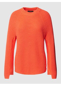 Sweter z prążkowanym,okrągłym dekoltem ze sklepu Peek&Cloppenburg  w kategorii Swetry damskie - zdjęcie 167933248