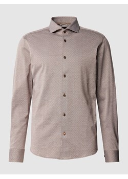 Koszula biznesowa o kroju slim fit ze wzorem na całej powierzchni model ‘Hal’ ze sklepu Peek&Cloppenburg  w kategorii Koszule męskie - zdjęcie 167933628