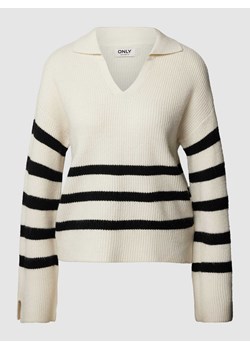 Sweter z dzianiny ze wzorem w paski model ‘MONNA’ ze sklepu Peek&Cloppenburg  w kategorii Swetry damskie - zdjęcie 167933839