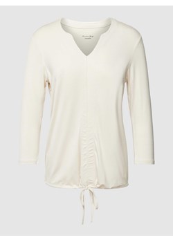 Bluzka z długim rękawem z dekoltem w serek ze sklepu Peek&Cloppenburg  w kategorii Bluzki damskie - zdjęcie 167934046