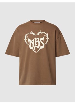 T-shirt z okrągłym dekoltem w jednolitym kolorze ze sklepu Peek&Cloppenburg  w kategorii T-shirty męskie - zdjęcie 167934867