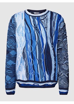 Sweter we wzory na całej powierzchni ze sklepu Peek&Cloppenburg  w kategorii Swetry męskie - zdjęcie 167934888