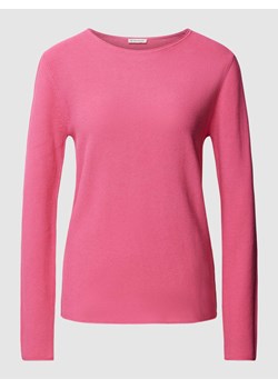 Sweter z dzianiny w jednolitym kolorze ze sklepu Peek&Cloppenburg  w kategorii Swetry damskie - zdjęcie 167935365