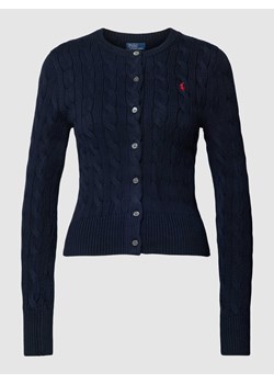 Sweter z dzianiny z wzorem warkocza ze sklepu Peek&Cloppenburg  w kategorii Swetry damskie - zdjęcie 167935395