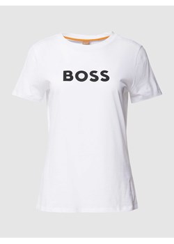 T-shirt o kroju regular fit z nadrukiem z logo i krótkimi rękawami ze sklepu Peek&Cloppenburg  w kategorii Bluzki damskie - zdjęcie 167935417