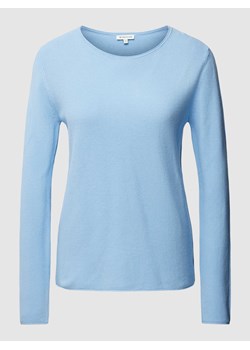 Sweter z dzianiny w jednolitym kolorze ze sklepu Peek&Cloppenburg  w kategorii Swetry damskie - zdjęcie 167935535