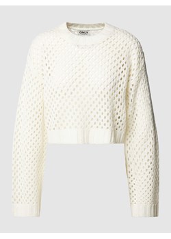 Sweter z dzianiny z ażurowym wzorem model ‘SMILLA’ ze sklepu Peek&Cloppenburg  w kategorii Swetry damskie - zdjęcie 167935765