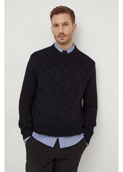 BOSS sweter wełniany męski kolor czarny lekki 50506033 ze sklepu ANSWEAR.com w kategorii Swetry męskie - zdjęcie 167939646