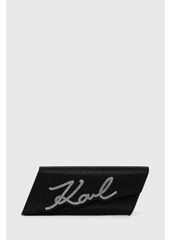 Karl Lagerfeld torebka kolor czarny ze sklepu ANSWEAR.com w kategorii Kopertówki - zdjęcie 167939685