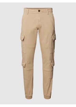 Spodnie cargo z elastycznymi wykończeniami ze sklepu Peek&Cloppenburg  w kategorii Spodnie męskie - zdjęcie 167940026